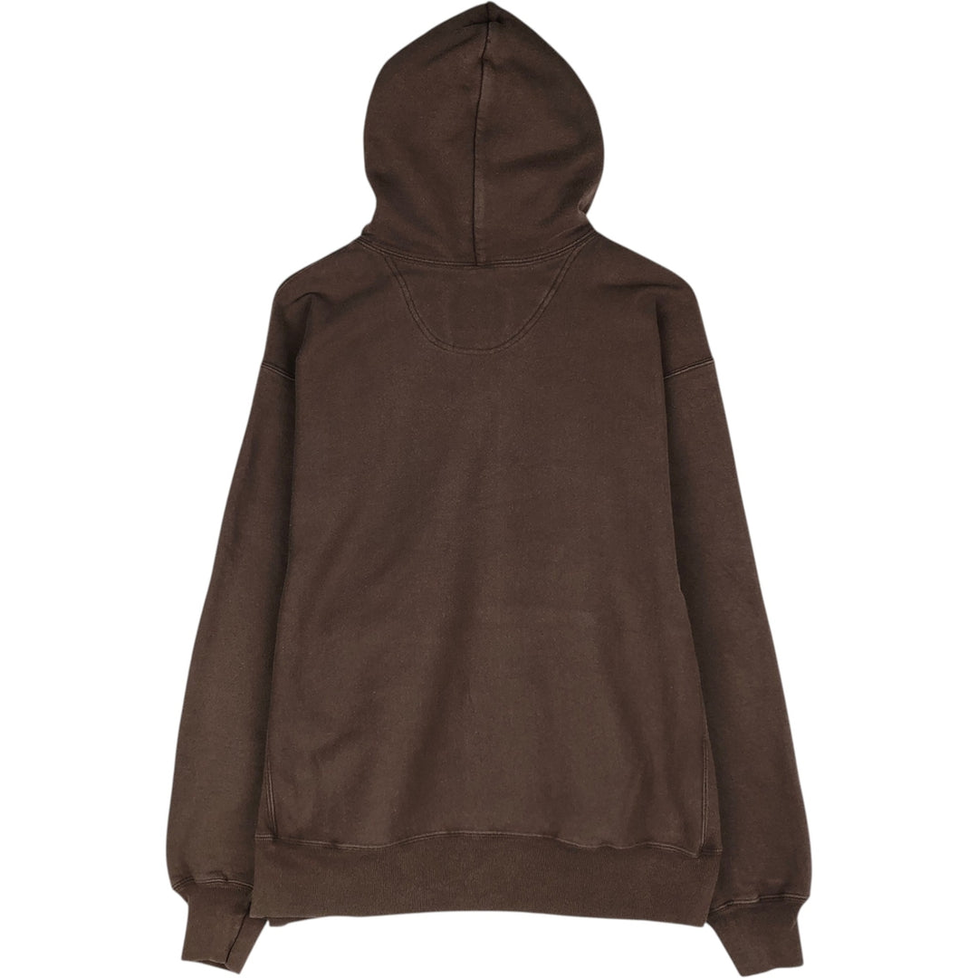 2000'S Champion Premium Reverse Weave Blank Sweatshirt Hoodie (Men's Size L equivalent) unclear brown type Vintage Second Hand