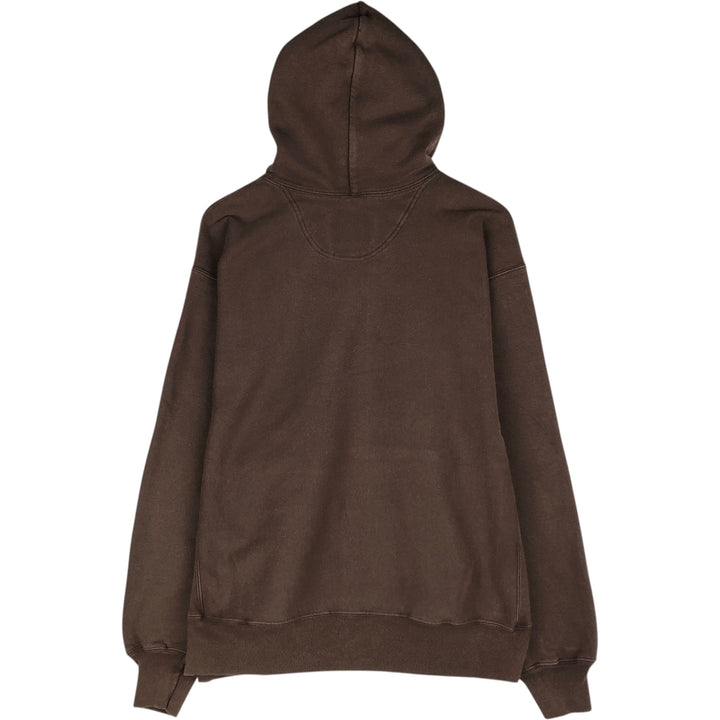 2000'S Champion Premium Reverse Weave Blank Sweatshirt Hoodie (Men's Size L equivalent) unclear brown type Vintage Second Hand