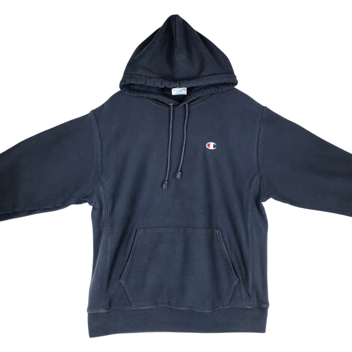 Champion REVERSE WEAVE Reverse Weave Sweat Pullover Hoodie Men's L size cotton navy blue type Vintage Second Hand