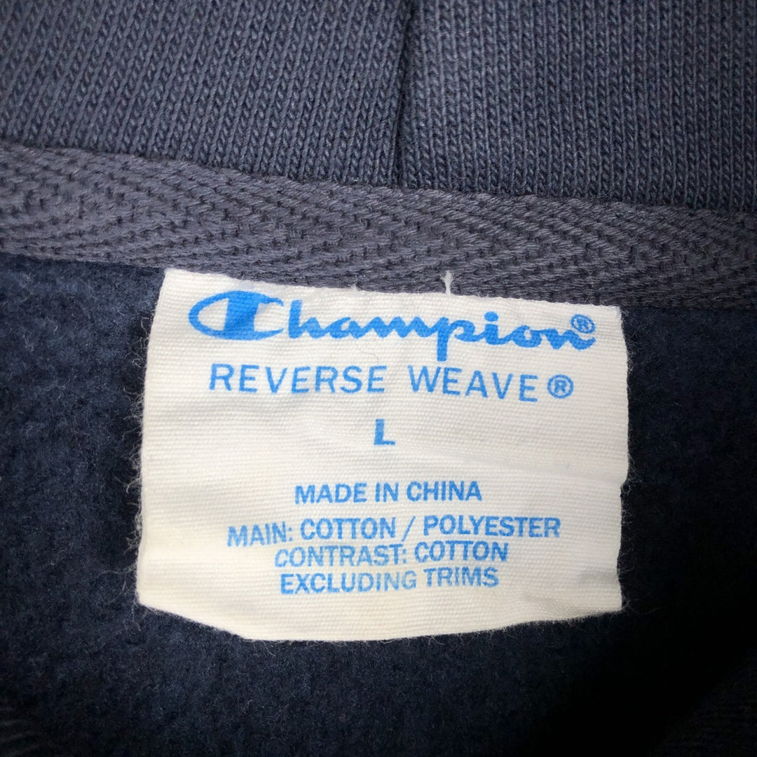 Champion REVERSE WEAVE Reverse Weave Sweat Pullover Hoodie Men's L size cotton navy blue type Vintage Second Hand
