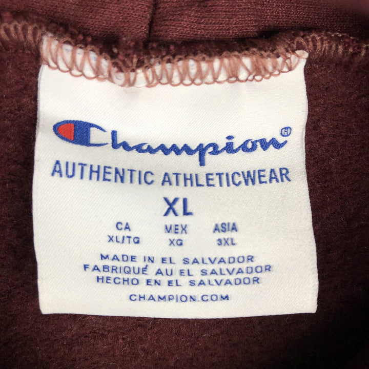 Champion Authentic Athletic Wear Harvard University College Sweatshirt Pullover Hoodie, Men's Size XL (approx.) cotton burgundy type Vintage Second Hand