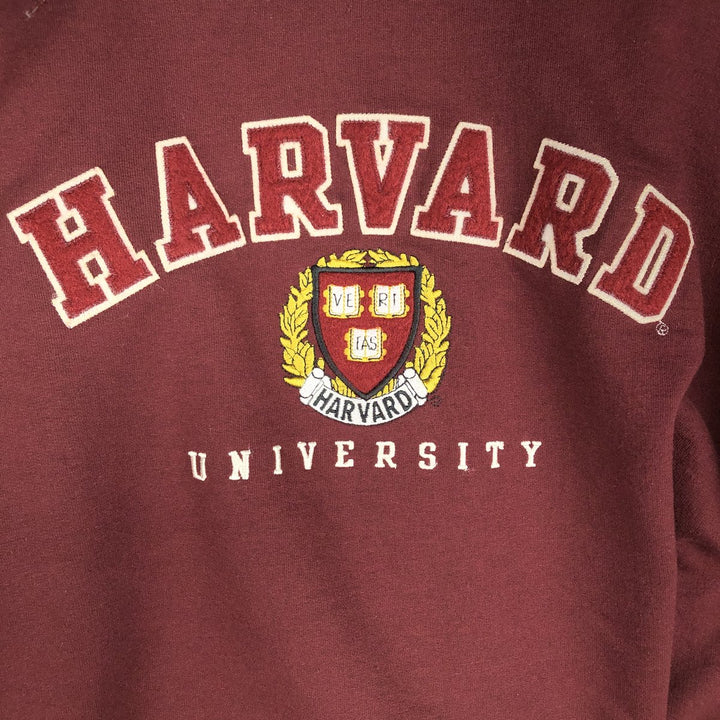 Champion Authentic Athletic Wear Harvard University College Sweatshirt Pullover Hoodie, Men's Size XL (approx.) cotton burgundy type Vintage Second Hand