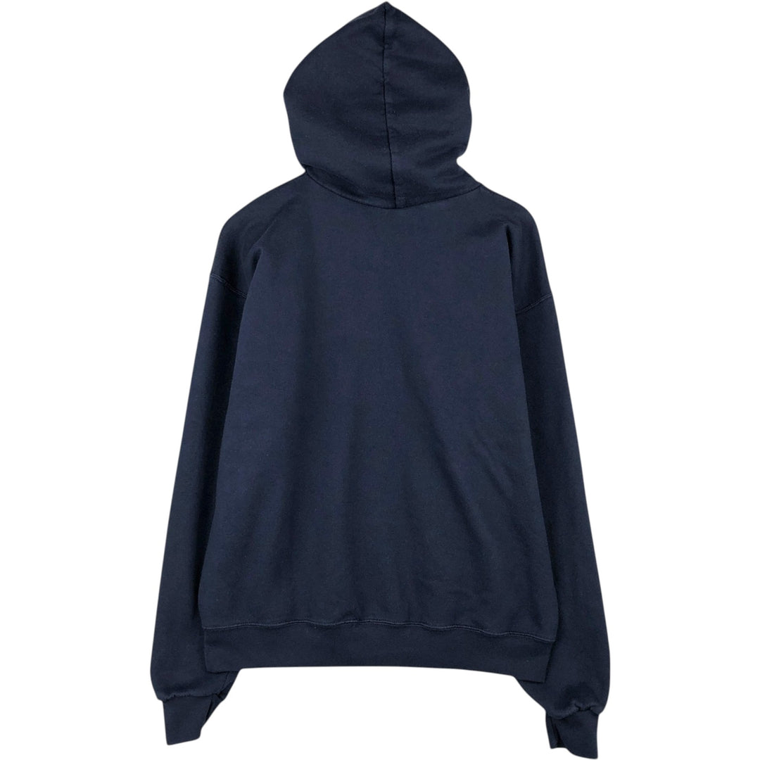 2000'S Champion Authentic Athletic Apparel College Pullover Hoodie, Men's Size L cotton navy blue type Vintage Second Hand