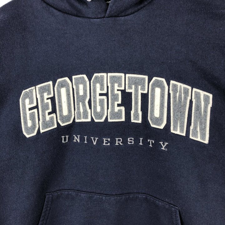 2000'S Champion Authentic Athletic Apparel College Pullover Hoodie, Men's Size L cotton navy blue type Vintage Second Hand