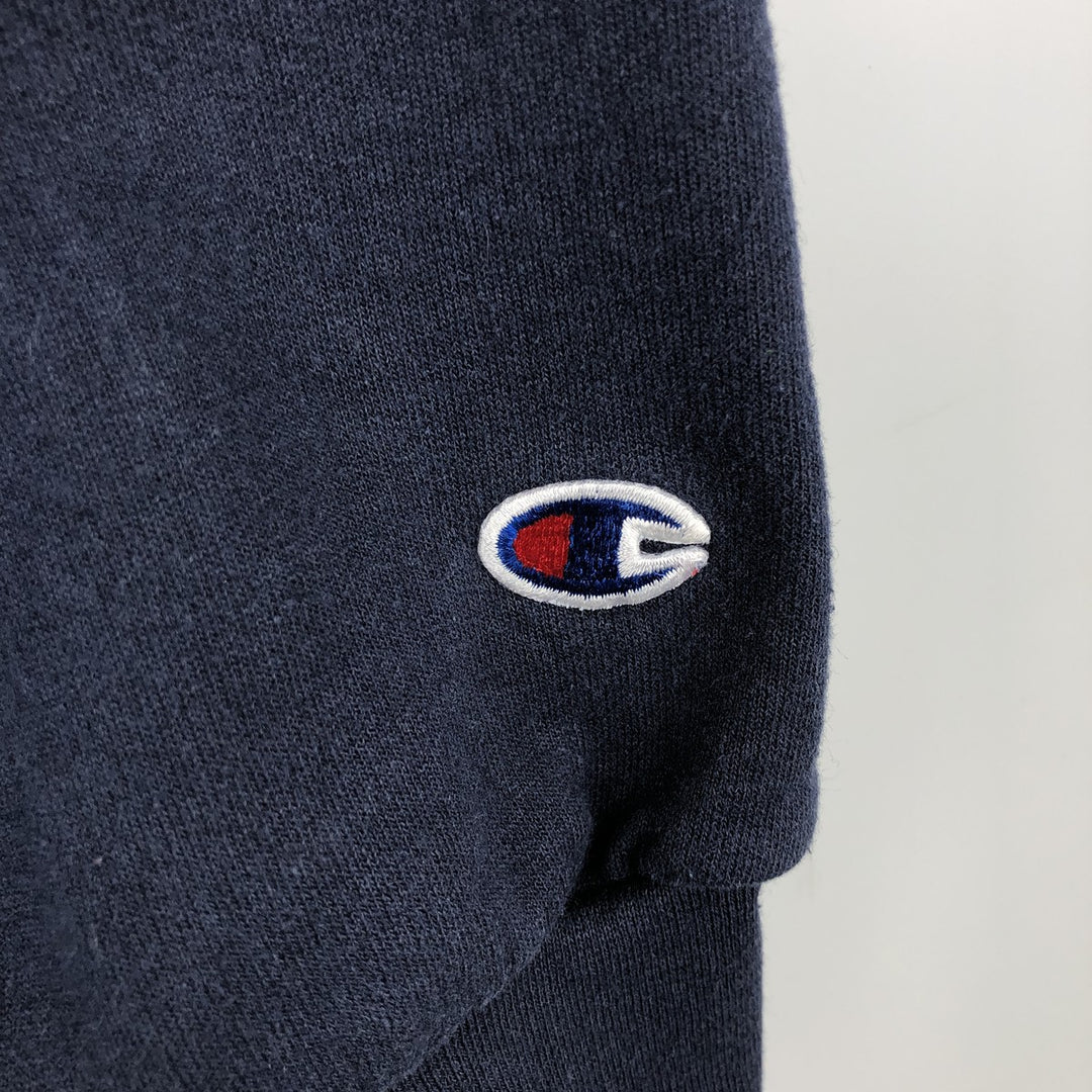 2000'S Champion Authentic Athletic Apparel College Pullover Hoodie, Men's Size L cotton navy blue type Vintage Second Hand