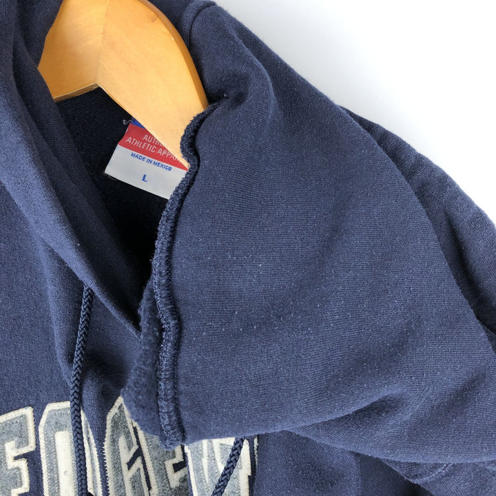 2000'S Champion Authentic Athletic Apparel College Pullover Hoodie, Men's Size L cotton navy blue type Vintage Second Hand