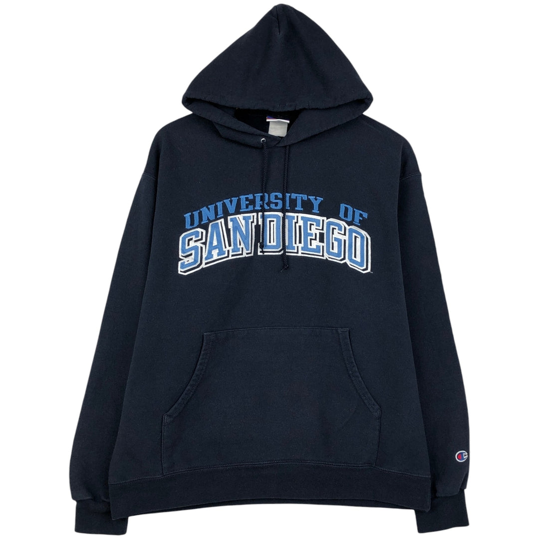 Champion Authentic Athletic Apparel College Pullover Hoodie, Men's Size L unclear black type Vintage Second Hand