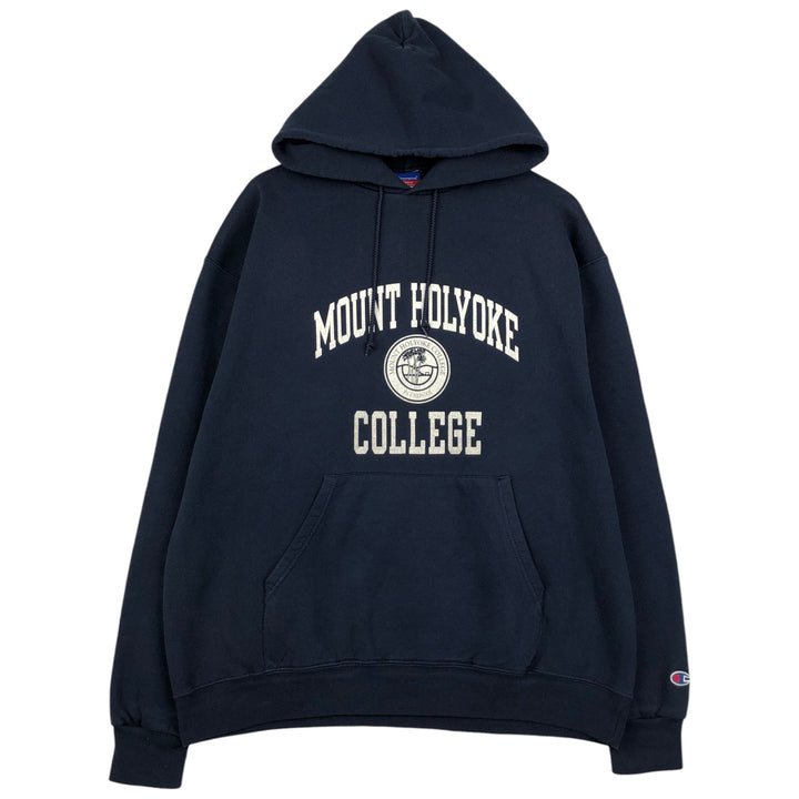 Champion Authentic Athletic Apparel College Pullover Hoodie, Men's XL unclear navy blue type Vintage Second Hand