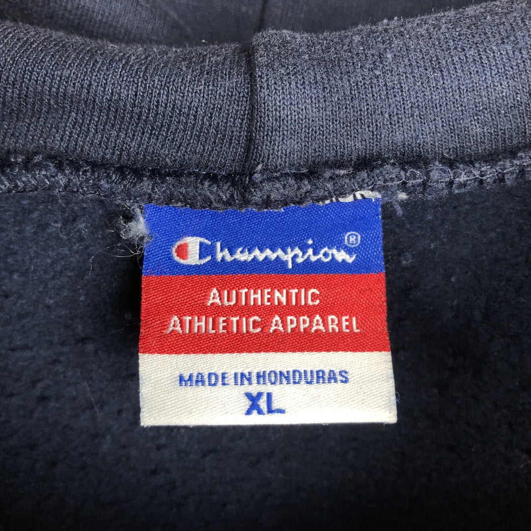 Champion Authentic Athletic Apparel College Pullover Hoodie, Men's XL unclear navy blue type Vintage Second Hand