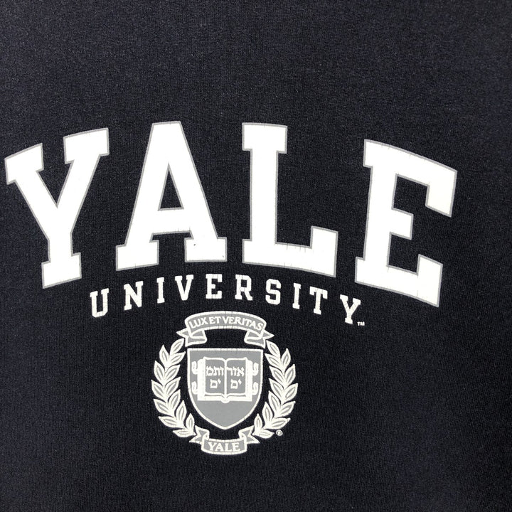 Champion ECO FLEECE YALE College Sweatshirt Pullover Hoodie (Men's Size L) unclear navy blue type Vintage Second Hand