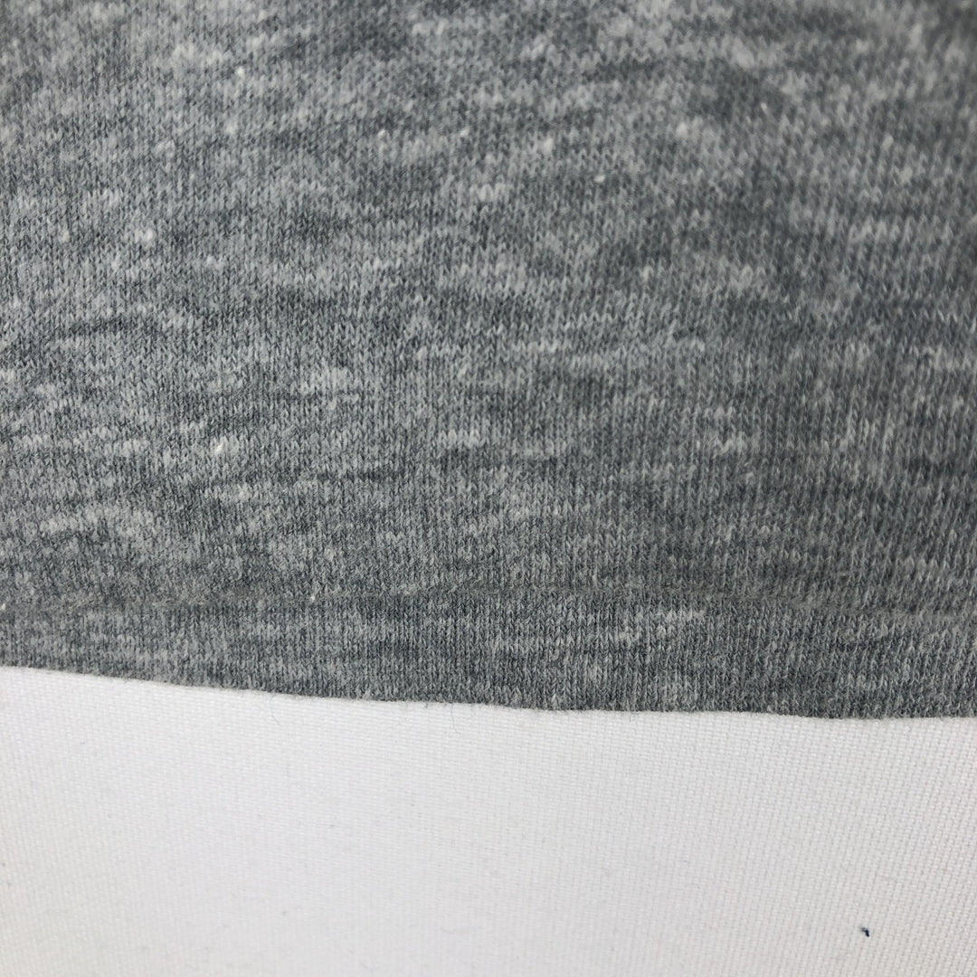 80'S Hanes poly cotton orange tag printed T-shirt, made in USA, men's size S equivalent, vintage. cotton gray type Vintage Second Hand