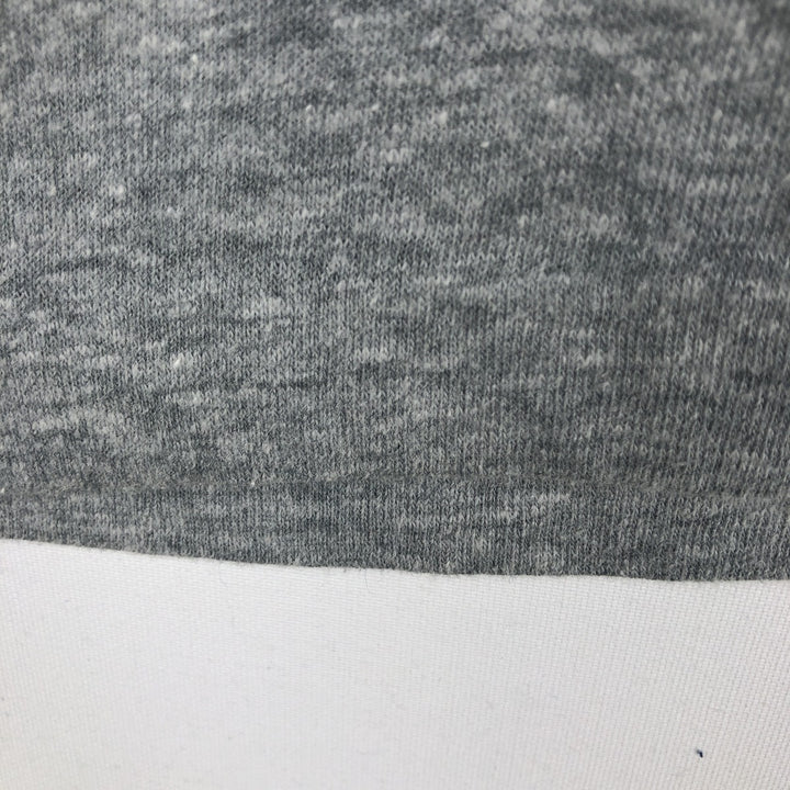 80'S Hanes poly cotton orange tag printed T-shirt, made in USA, men's size S equivalent, vintage. cotton gray type Vintage Second Hand