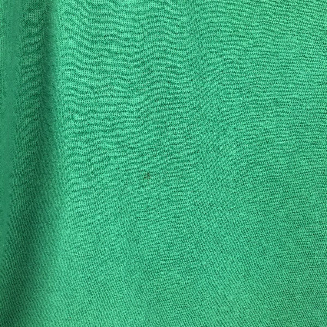 70'S style printed T-shirt, women's size S (approx.) unclear green type Vintage Second Hand