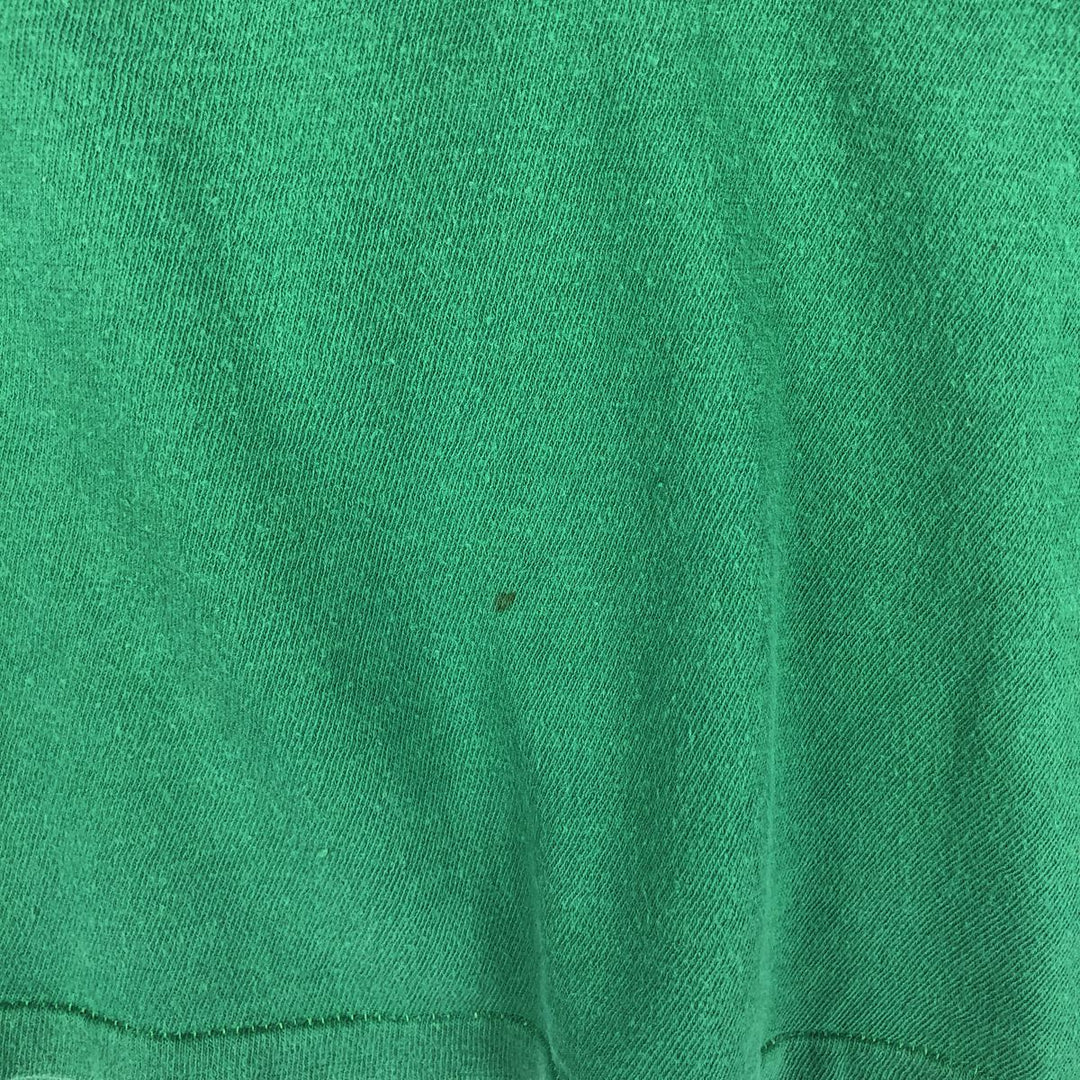 70'S style printed T-shirt, women's size S (approx.) unclear green type Vintage Second Hand
