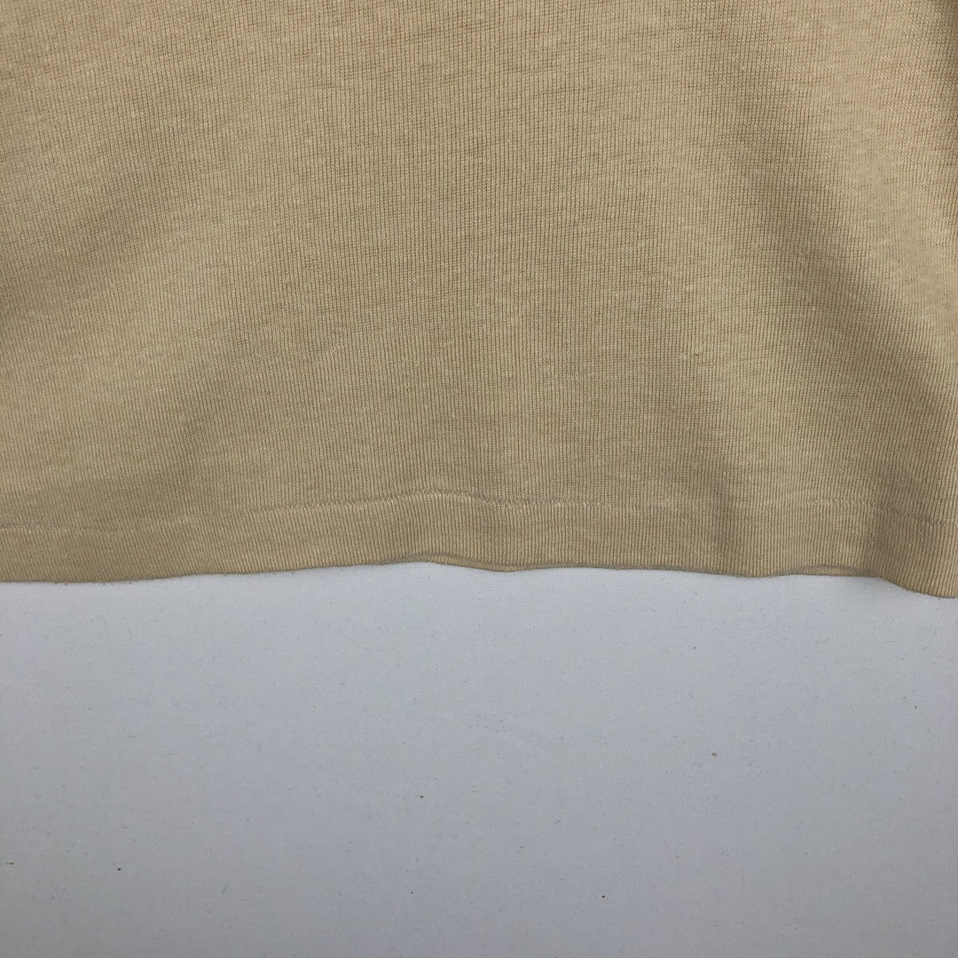 Printed T-shirt, Made in USA, Women's Size L (approx.), Vintage polyester Beige type Vintage Second Hand