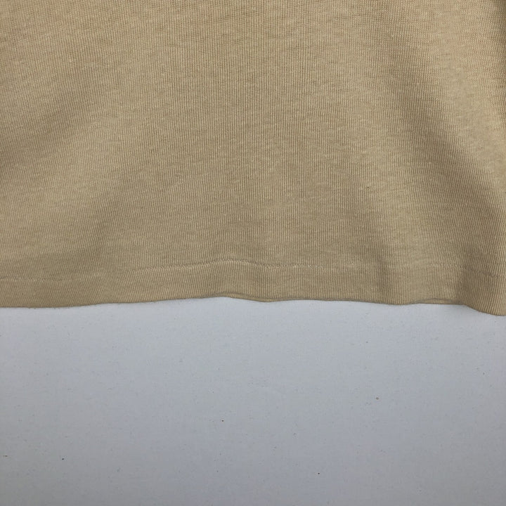 Printed T-shirt, Made in USA, Women's Size L (approx.), Vintage polyester Beige type Vintage Second Hand