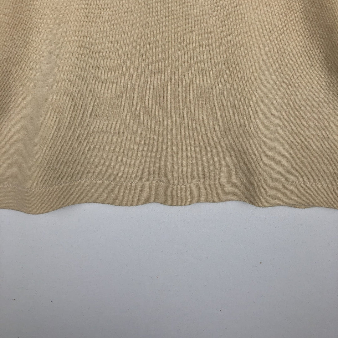Printed T-shirt, Made in USA, Women's Size L (approx.), Vintage polyester Beige type Vintage Second Hand