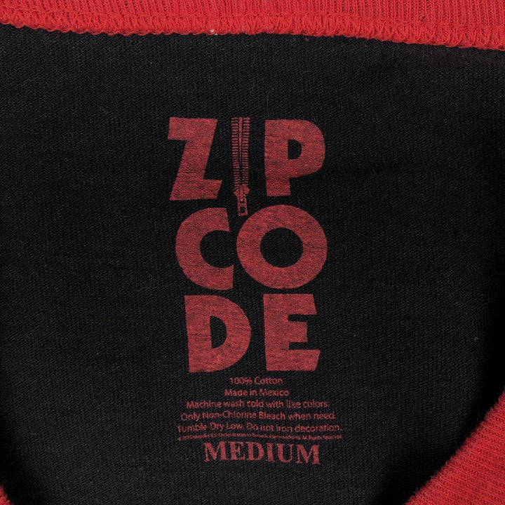 ZIP CODE THE ROLLING STONES The Rolling Stones 3/4 Sleeve Raglan Band T-Shirt (Women's Size M) cotton black type Vintage Second Hand