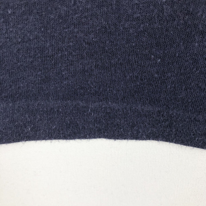 80'S Stedman Sport-T College T-Shirt, Made in USA, Men's Size S (Equivalent), Vintage polyester navy blue type Vintage Second Hand