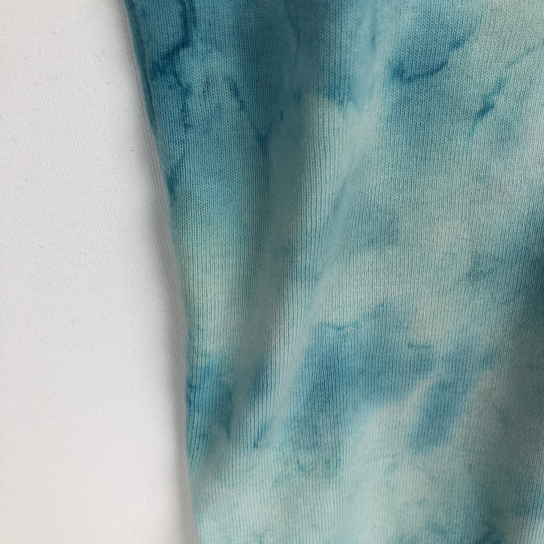 Big Size 2000'S Harley-Davidson Tie-Dye Pattern Motorcycle 3/4 Sleeve Long T-Shirt (Women's XXXL equivalent) cotton Blue type light blue Vintage Second Hand