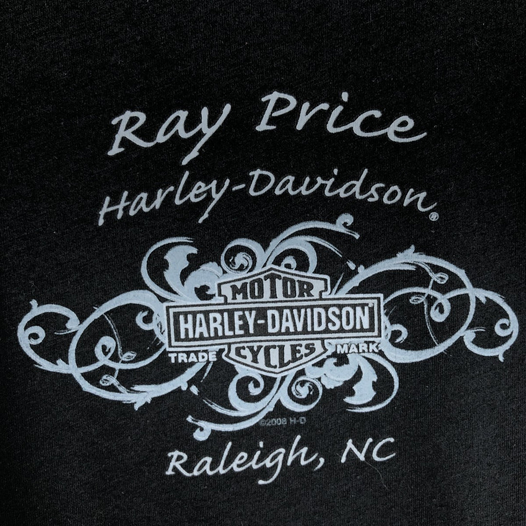 2000'S Harley-Davidson Motorcycle Long-Sleeve T-Shirt (Women's Size L) polyester black type Vintage Second Hand