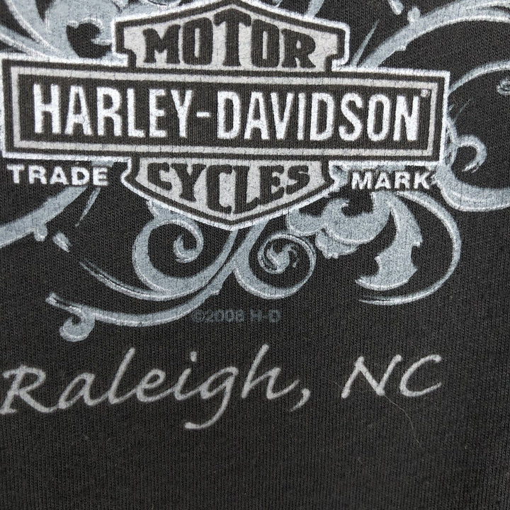 2000'S Harley-Davidson Motorcycle Long-Sleeve T-Shirt (Women's Size L) polyester black type Vintage Second Hand