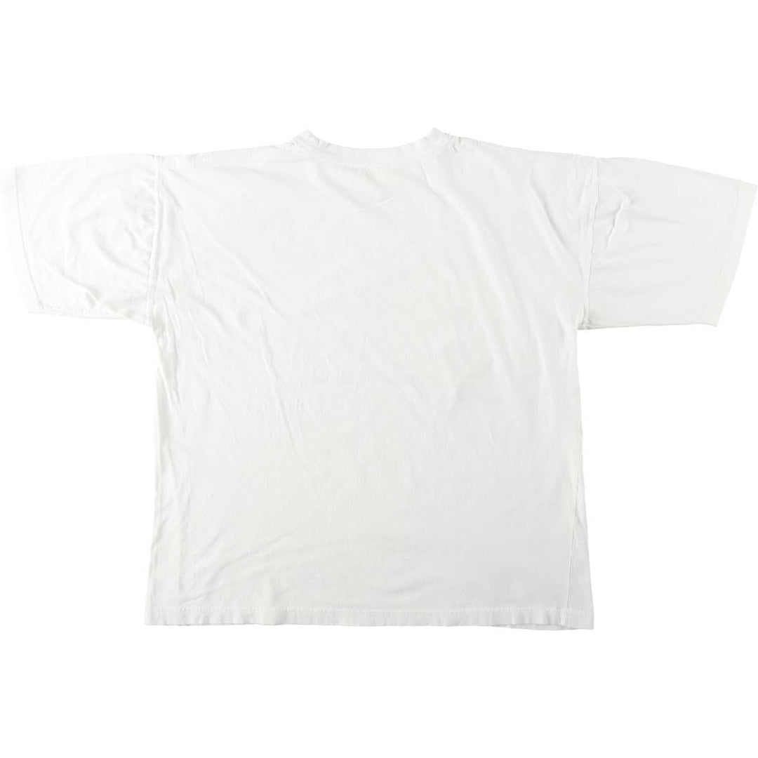 MICKEY MOUSE AND MINNIE MOUSE Character Print T-Shirt (Men's XL equivalent) cotton white type Vintage Second Hand