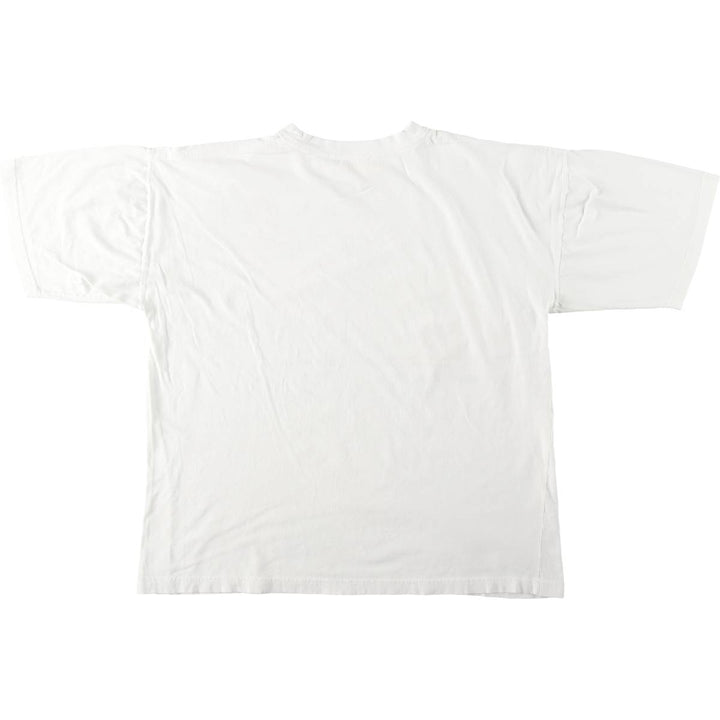 MICKEY MOUSE AND MINNIE MOUSE Character Print T-Shirt (Men's XL equivalent) cotton white type Vintage Second Hand