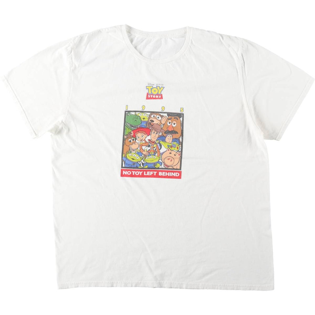 PIXAR Toy Story character print T-shirt, men's size XL. unclear white type Vintage Second Hand