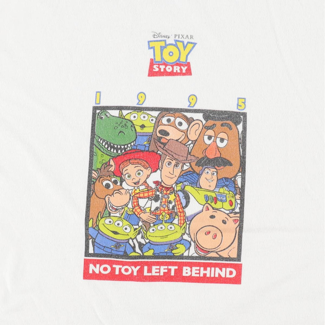 PIXAR Toy Story character print T-shirt, men's size XL. unclear white type Vintage Second Hand