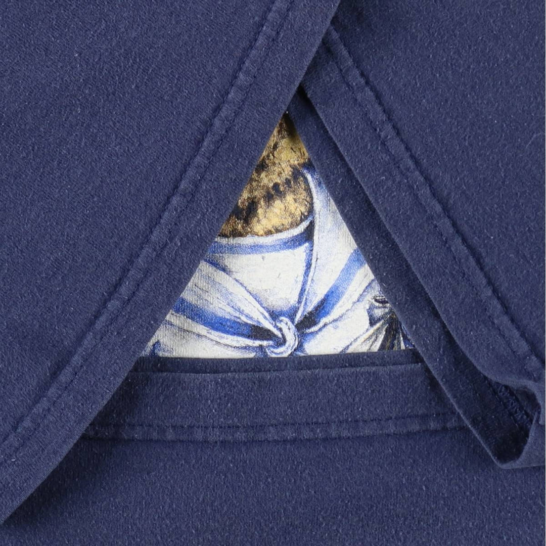 The English Teddy Bear Company Anime Character Print T-Shirt (Men's Size L) cotton navy blue type Vintage Second Hand