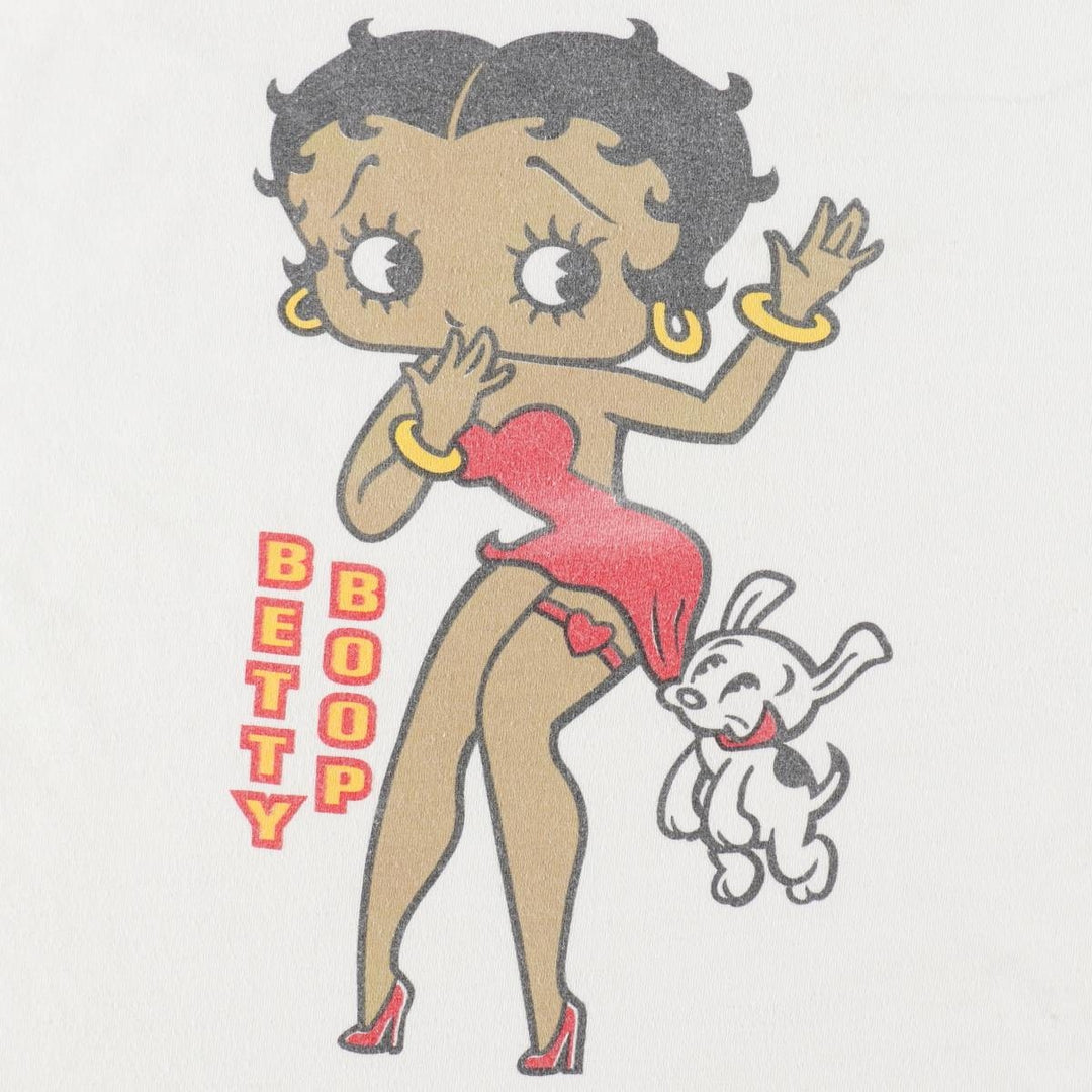 Gildan Betty Boop character print T-shirt, men's size XL (approx.) cotton white type Vintage Second Hand