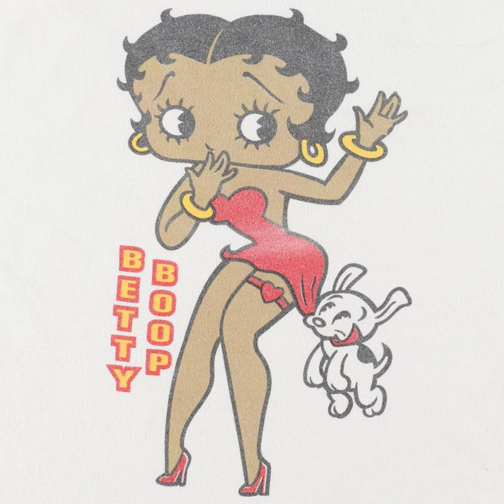 Gildan Betty Boop character print T-shirt, men's size XL (approx.) cotton white type Vintage Second Hand
