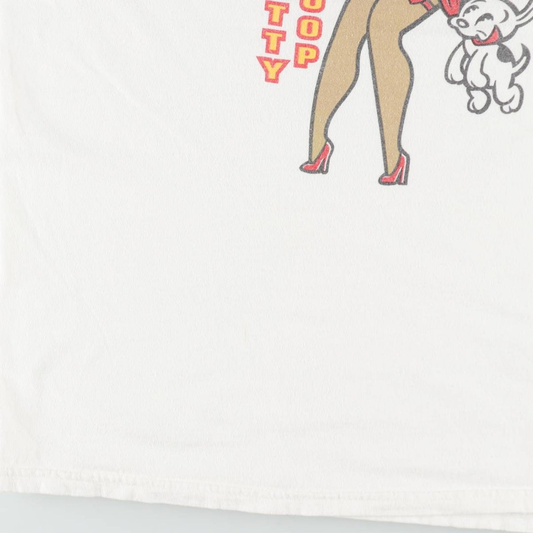 Gildan Betty Boop character print T-shirt, men's size XL (approx.) cotton white type Vintage Second Hand
