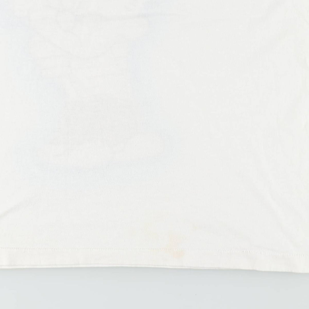 90'S Fruit of the Loom BEST Calvin and Hobbes character print T-shirt, men's size XL. cotton white type Vintage Second Hand