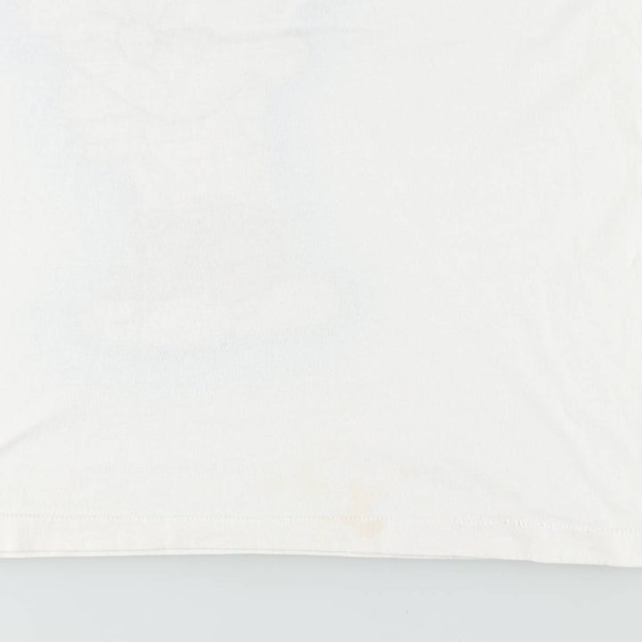 90'S Fruit of the Loom BEST Calvin and Hobbes character print T-shirt, men's size XL. cotton white type Vintage Second Hand