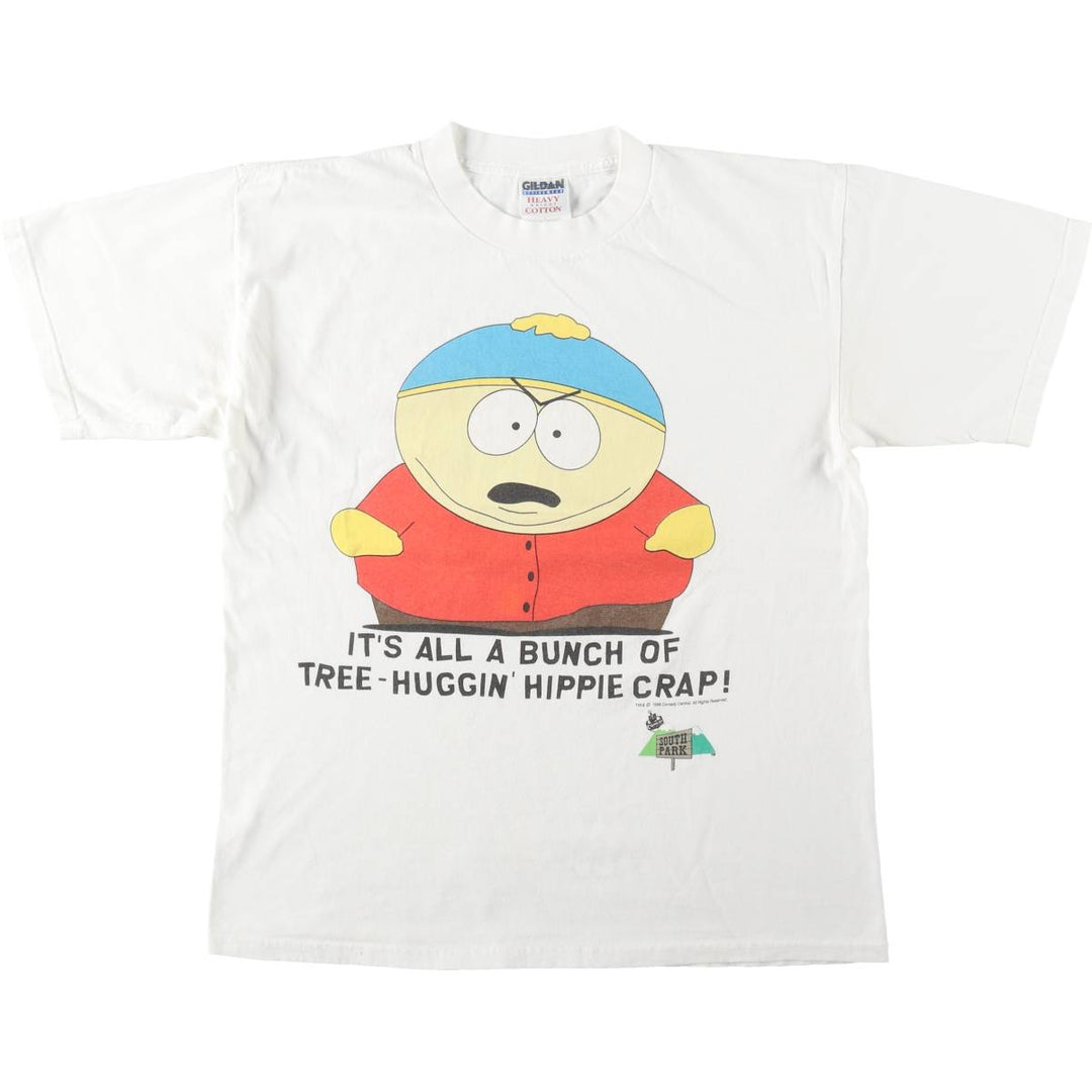 90'S Gildan SOUTH PARK Character Print T-Shirt, Men's Size L (approx.), Vintage cotton white type Vintage Second Hand