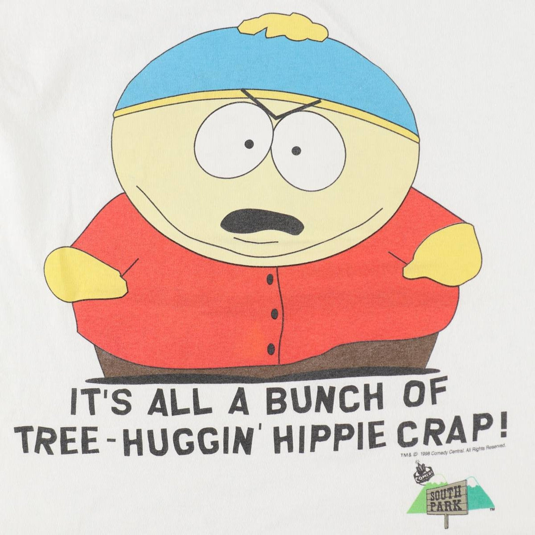 90'S Gildan SOUTH PARK Character Print T-Shirt, Men's Size L (approx.), Vintage cotton white type Vintage Second Hand