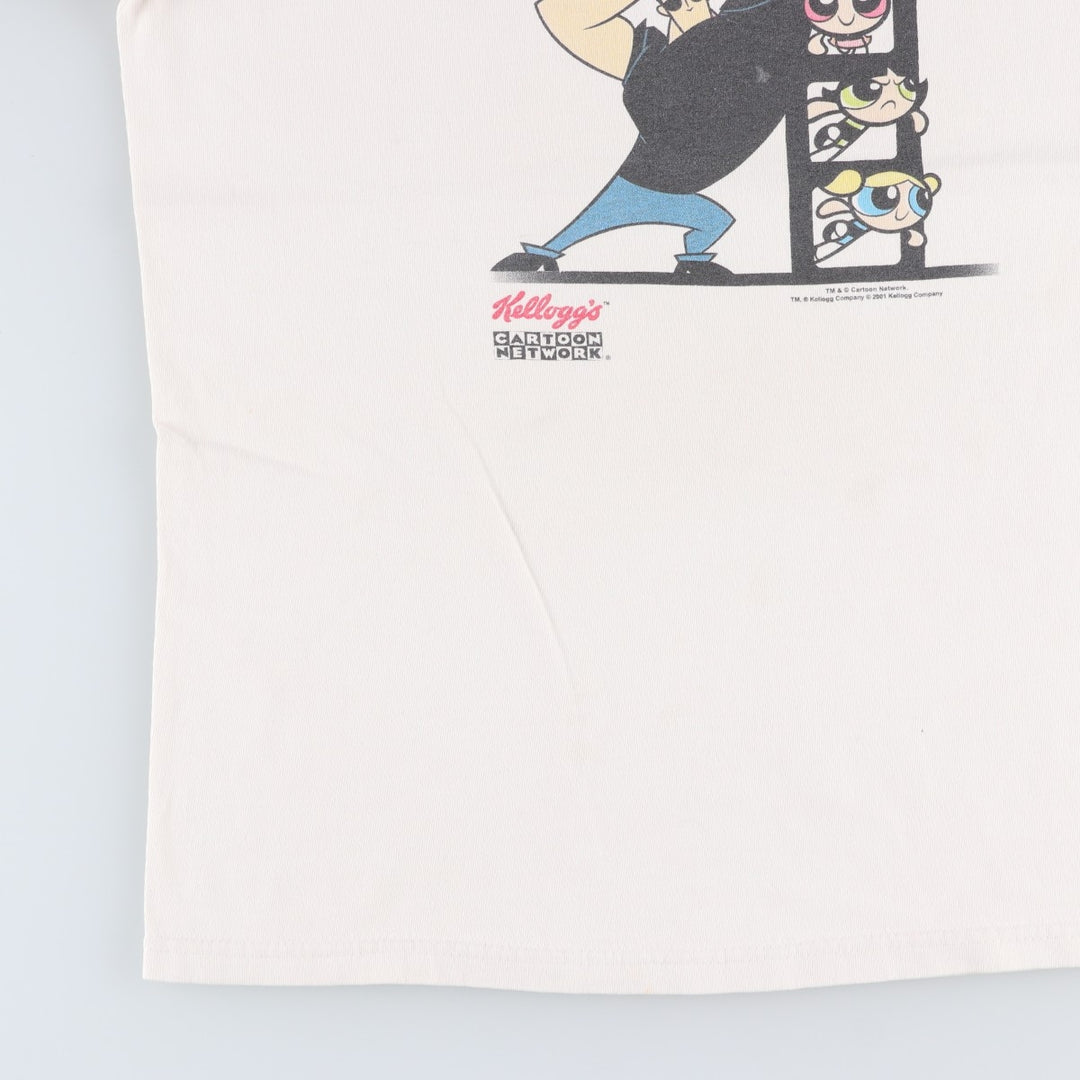 2000'S All Sport Cartoon Network Kellogg's Character Print T-Shirt (Men's Size M) cotton white type Vintage Second Hand