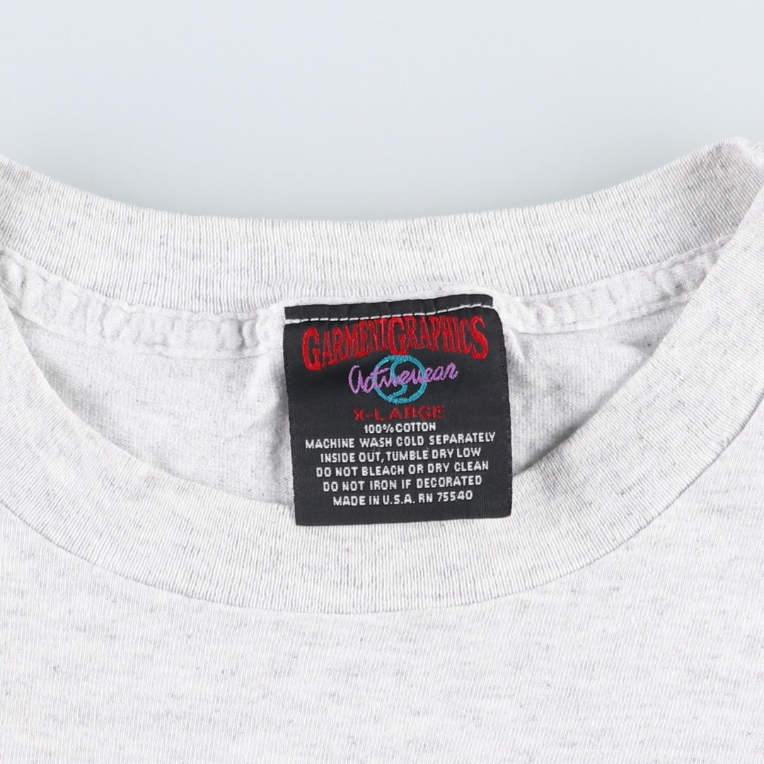 90'S GARMENTGRAPHICS LOONEY TUNES Character Print T-Shirt, Made in USA, Men's XL equivalent, Vintage cotton gray type Vintage Second Hand