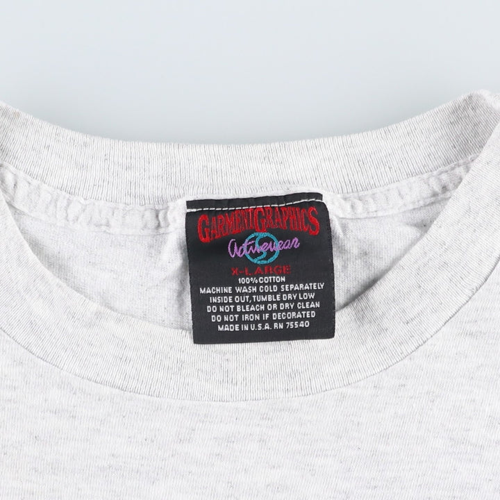 90'S GARMENTGRAPHICS LOONEY TUNES Character Print T-Shirt, Made in USA, Men's XL equivalent, Vintage cotton gray type Vintage Second Hand