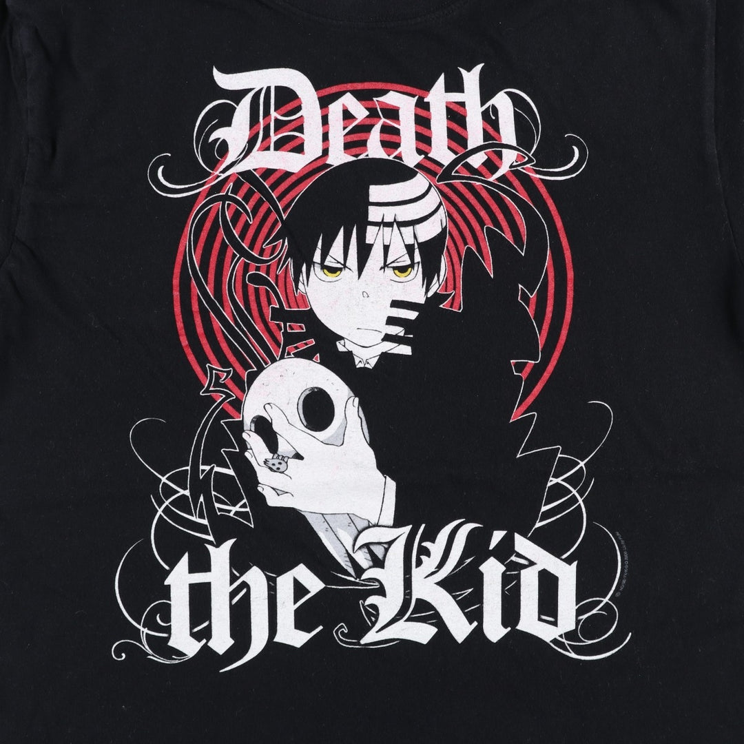 Keya SOUL EATER Death the Kid Anime Character Print T-Shirt (Men's Size L) cotton black type Vintage Second Hand