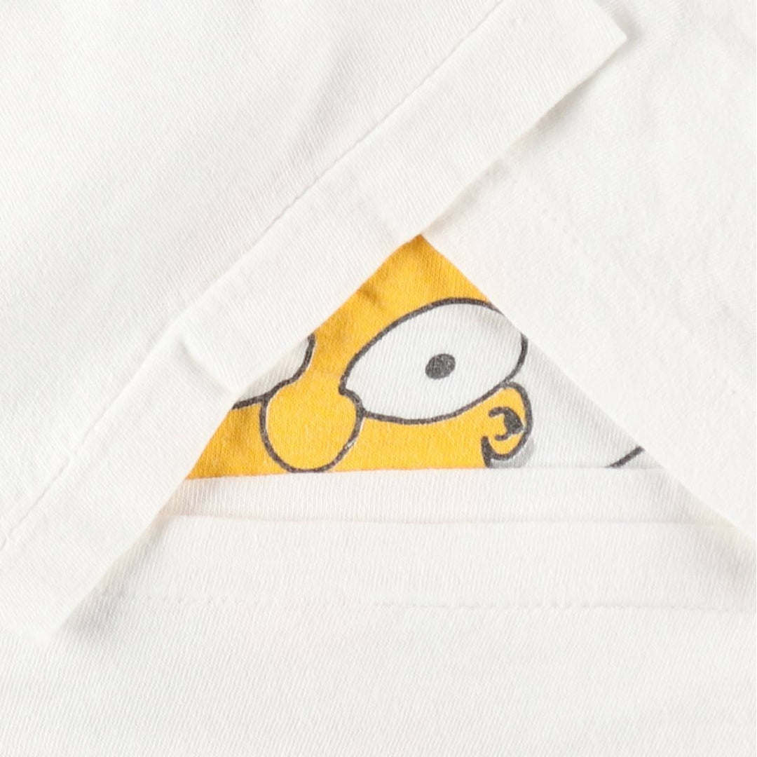 90'S THE SIMPSONS Bart Character Print T-Shirt, Men's Size S (Equivalent), Vintage unclear white type Vintage Second Hand