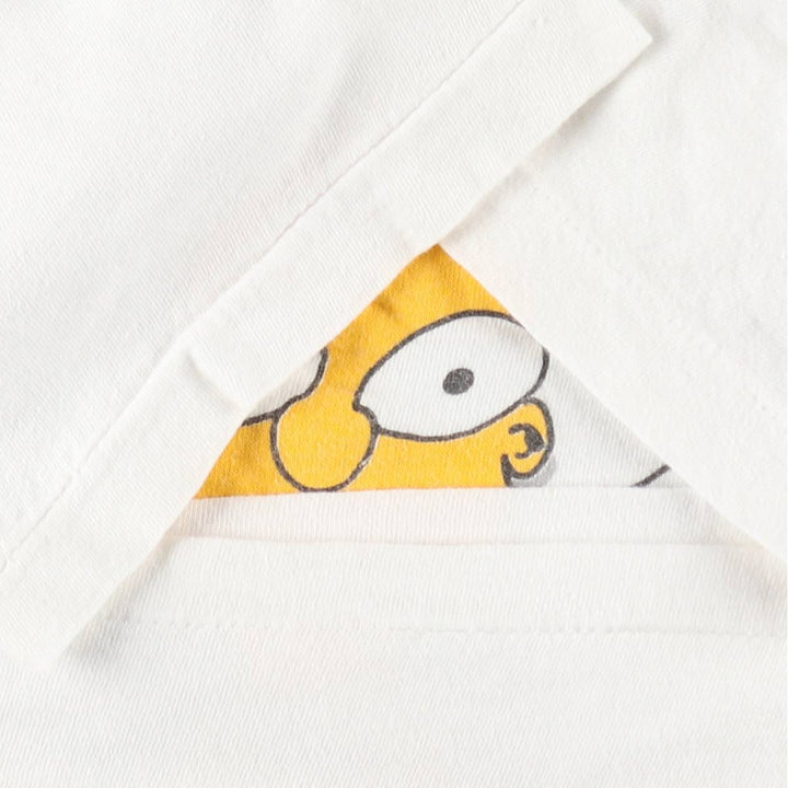90'S THE SIMPSONS Bart Character Print T-Shirt, Men's Size S (Equivalent), Vintage unclear white type Vintage Second Hand
