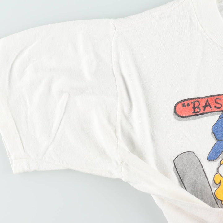 90'S THE SIMPSONS Bart Character Print T-Shirt, Men's Size S (Equivalent), Vintage unclear white type Vintage Second Hand
