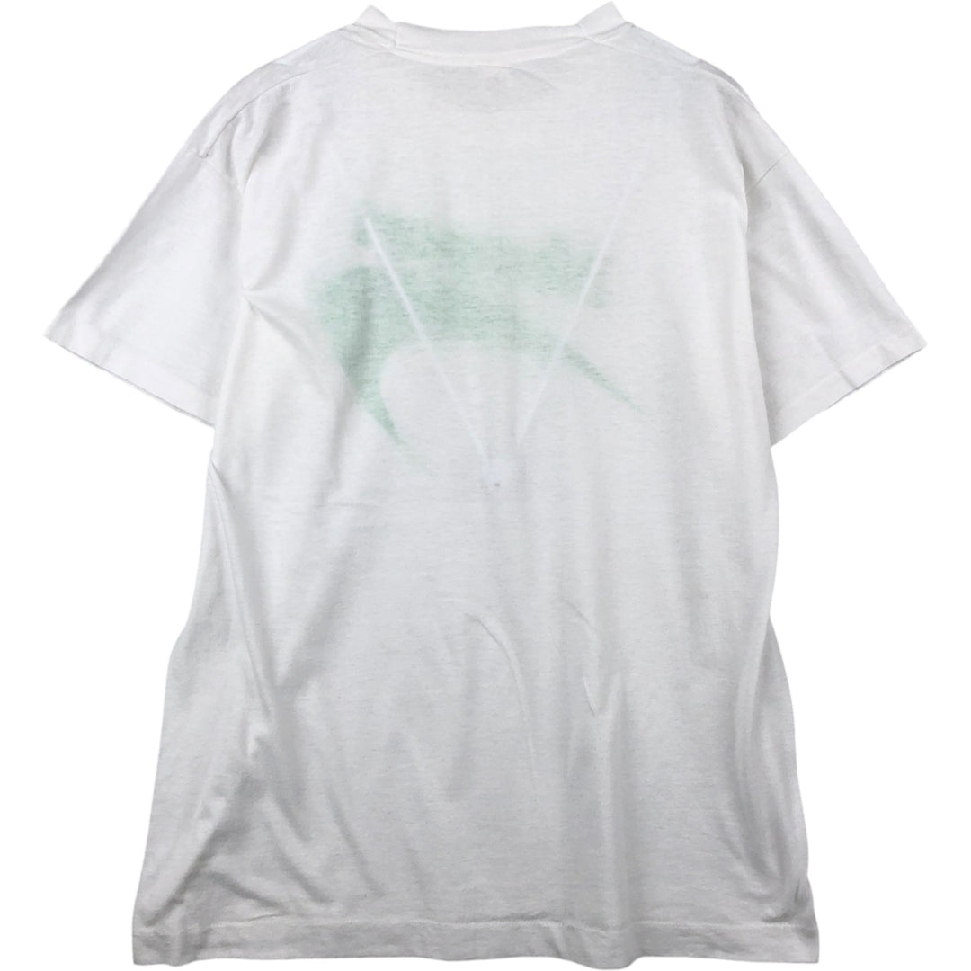 80s-90'S Screen Stars Newport Advertising T-Shirt, Made in USA, Men's XL equivalent, Vintage cotton white type Vintage Second Hand