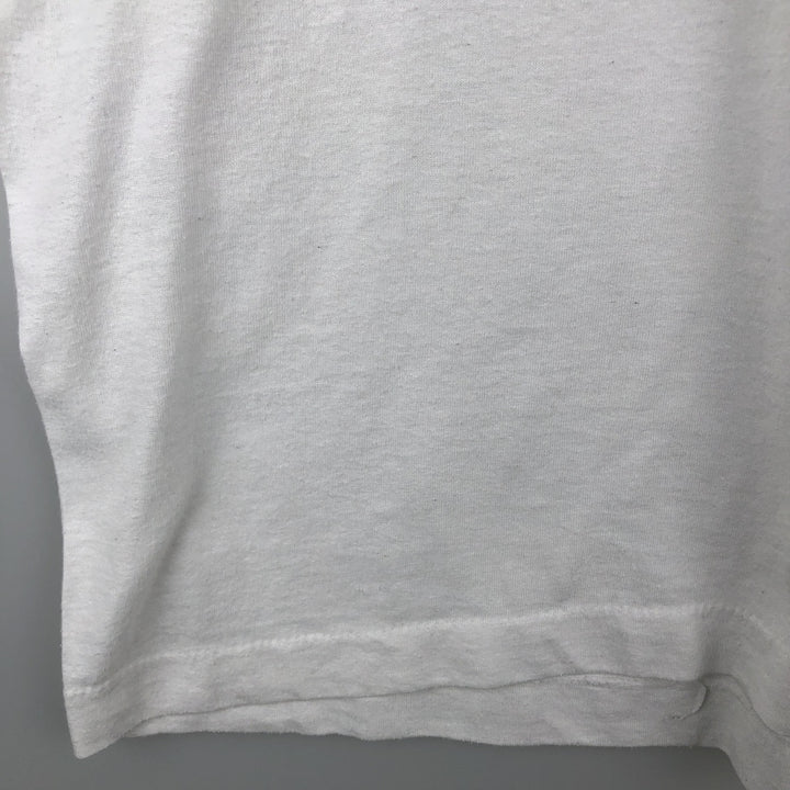 80s-90'S Screen Stars Newport Advertising T-Shirt, Made in USA, Men's XL equivalent, Vintage cotton white type Vintage Second Hand