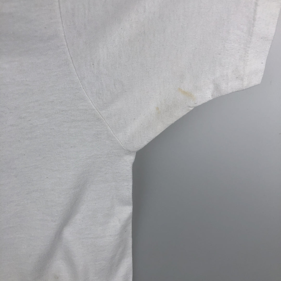 80s-90'S Screen Stars Newport Advertising T-Shirt, Made in USA, Men's XL equivalent, Vintage cotton white type Vintage Second Hand