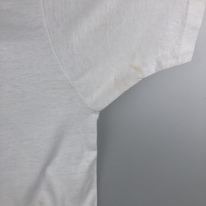 80s-90'S Screen Stars Newport Advertising T-Shirt, Made in USA, Men's XL equivalent, Vintage cotton white type Vintage Second Hand