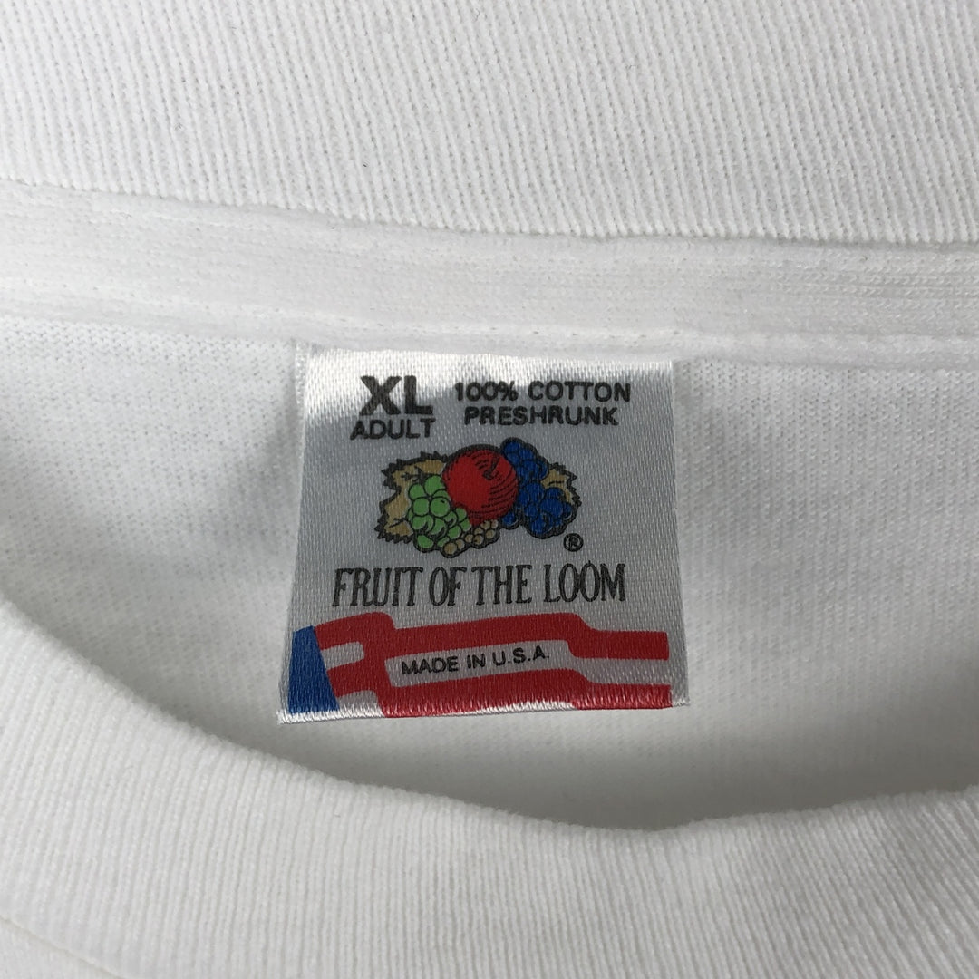 Vintage 90'S Fruit of the Loom Marlboro advertising T-shirt, Made in USA, Men's XL cotton white type Vintage Second Hand